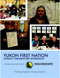 Yukon First Nation Literacy Framework Workshop Report