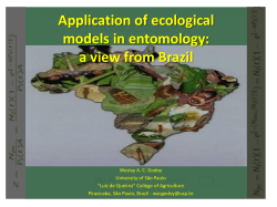 Application of ecological models in entomology: a view from Brazil