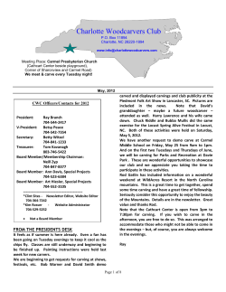 May - Charlotte Woodcarvers