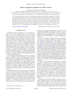 Phases of granular segregation in a binary mixture