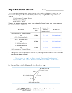 Map is Not Drawn to Scale - Illuminations