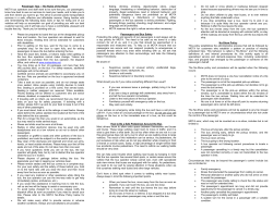 Passenger Tips &ndash; The Rules of the Road MOTA bus operators and