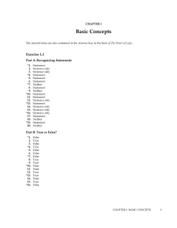 CHAPTER 1 Basic Concepts