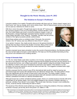 Thought for the Week: Monday, Sept 8th, 2009