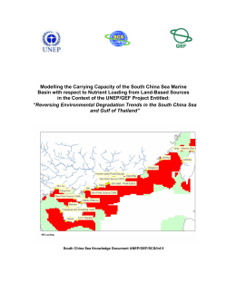 Modelling the Carrying Capacity of the South China Sea Marine