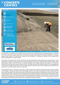 Channel Lining &ndash; Widdop Reservoir UK