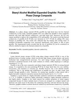 Stearyl Alcohol Modified Expanded Graphite / Paraffin Phase