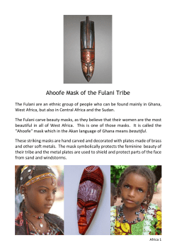 Ahoofe Mask of the Fulani Tribe