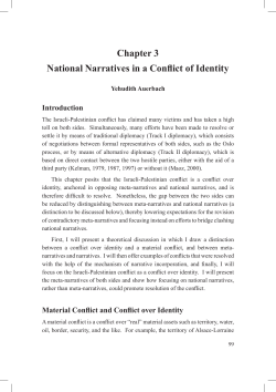 3. National Narratives in a Conflict of Identity