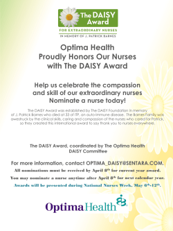 Submit Daisy Nomination Form