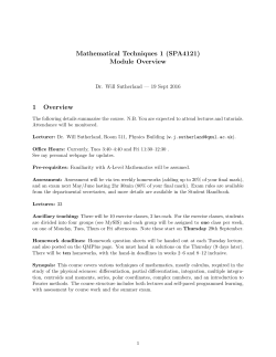 MT1 module overview