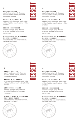 DESSERT - Michael Mina