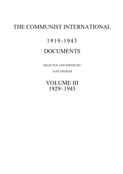 Documents 1929-1943 - Marxists Internet Archive