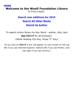 the Woolf Foundation Library - Extra Large Print and Free Books