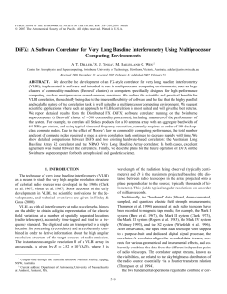 DiFX software correlator - Australia Telescope National Facility