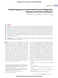 Subdural Hygromas in Abusive Head Trauma