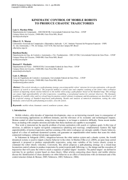 kinematic control of mobile robots to produce chaotic