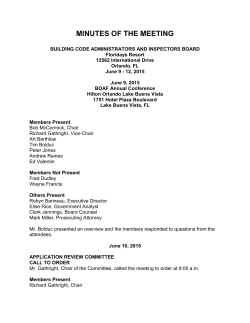 June 10-12, 2015 Minutes