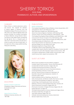 Full Bio - Sherry Torkos