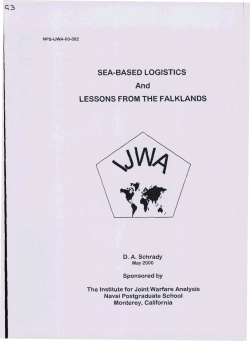 SEA-BASED LOG1 STI CS And LESSONS FROM THE FALKLANDS