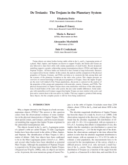 De Troianis: The Trojans in the Planetary System