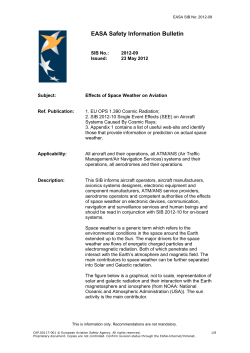 EASA Safety Information Bulletin - EASA ADs