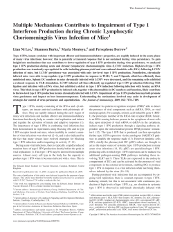 Multiple Mechanisms Contribute to Impairment of Type 1 Interferon