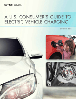 A U.S. Consumer`s Guide to Electric Vehicle Charging