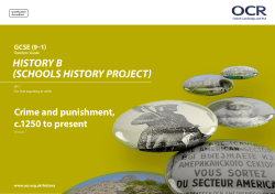 Crime and punishment, c. 1250 to present - Teachers` guide