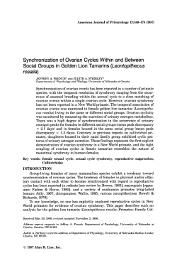 Synchronization of ovarian cycles within and between social groups