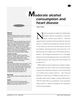 Moderate alcohol Consumption and Heart disease