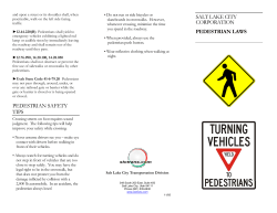 Pedestrian Laws Brochure