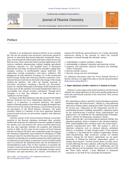 Preface Journal of Fluorine Chemistry