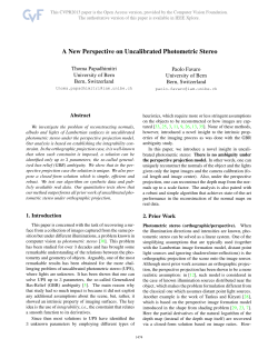 A New Perspective on Uncalibrated Photometric Stereo