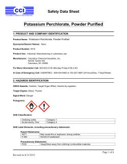 Potassium Perchlorate, Powder Purified