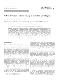 Active Brownian particles moving in a random