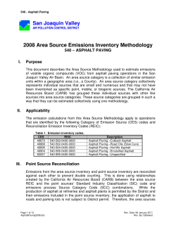 2008 Area Source Emissions Inventory Methodology San Joaquin