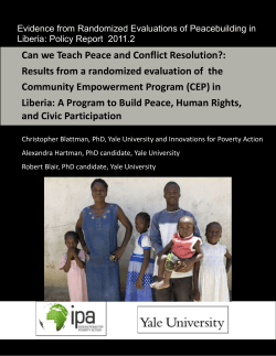 Can we Teach Peace and Conflict Resolution?