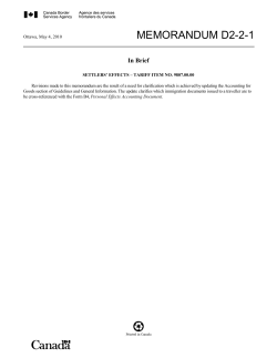 D2-2-1 Settlers` Effect &ndash; Tariff Item No. 9807.00.00