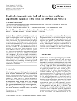 Reality checks on microbial food web interactions