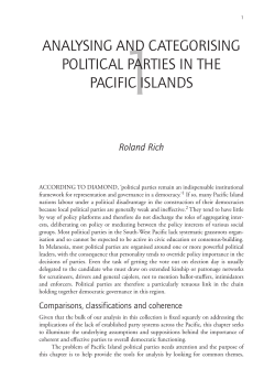 analysing and categorising political parties in the - ANU Press