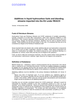 Additives in liquid hydrocarbon fuels and blending