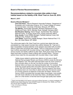 Board of Review Recommendations