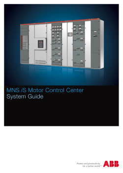 MNS iS Motor Control Center System Guide