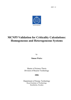 MCNP5 Validation for Criticality Calculations: Homogeneous