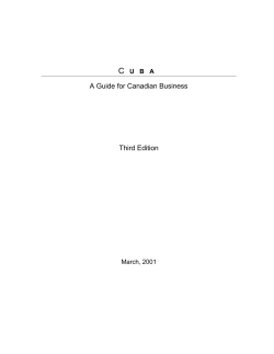 A Guide for Canadian Business Third Edition