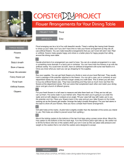 Flower Arrangements for Your Dining Table