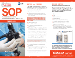 SOP InControl Endoscope Reprocessing 2015
