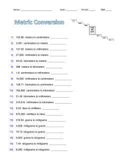 Metric Conversion