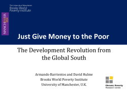 Just Give Money to the Poor